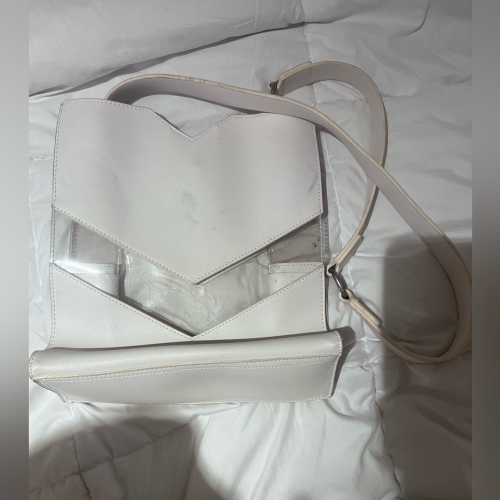Pixie Mood Cream Crossbody Bag with Clear Accent - Picture 3 of 3